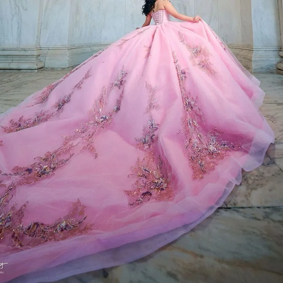 RAGAZZA Pink Ball Gown Dress Quinceanera - Picture 9 of 10